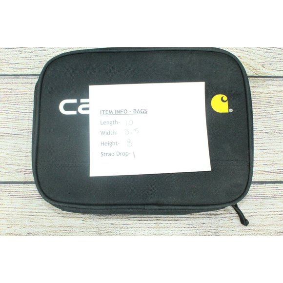 Carhartt Black Polyester Water Repellent Insulated 4 Can Work School Lunch Bag - Picture 9 of 9